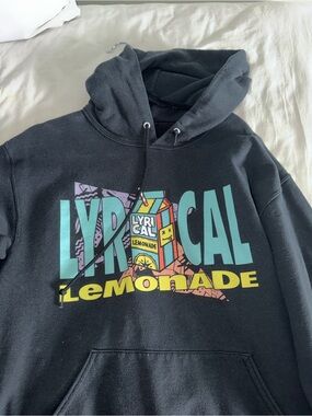 Lyrical Lemonade Men's Black Graphic Hoodie - Black